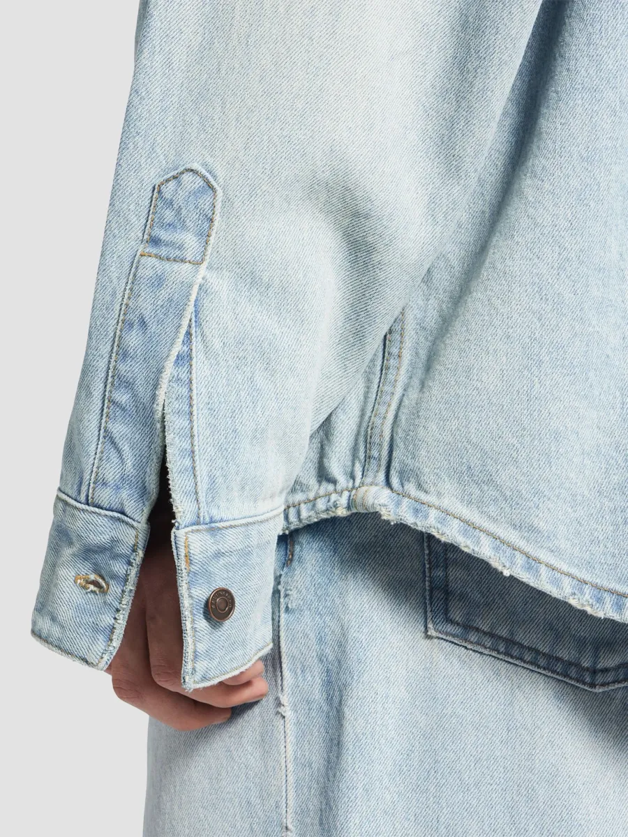 Balenciaga Men's Denim Long Sleeve Shirt | Thumbnail 6 Balenciaga Men's Denim Long Sleeve Shirt | Thumbnail 6