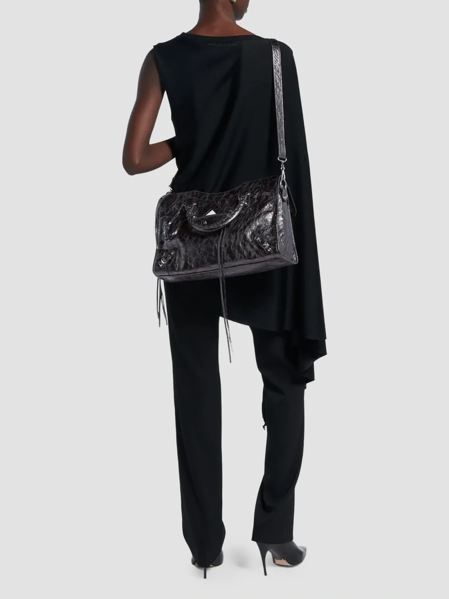 Balenciaga Women's Le City Bag Medium Crossbody Bag | Thumbnail 2 Balenciaga Women's Le City Bag Medium Crossbody Bag | Thumbnail 2