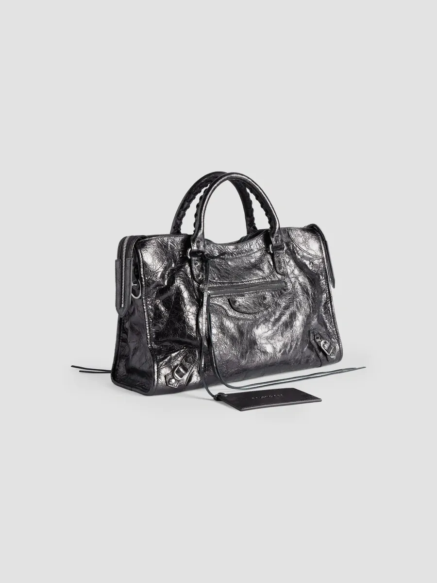 Balenciaga Women's Le City Bag Medium Crossbody Bag | Thumbnail 4 Balenciaga Women's Le City Bag Medium Crossbody Bag | Thumbnail 4