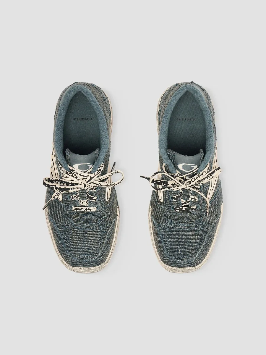 Balenciaga Women's Hamptons Denim Sneakers | Thumbnail 3