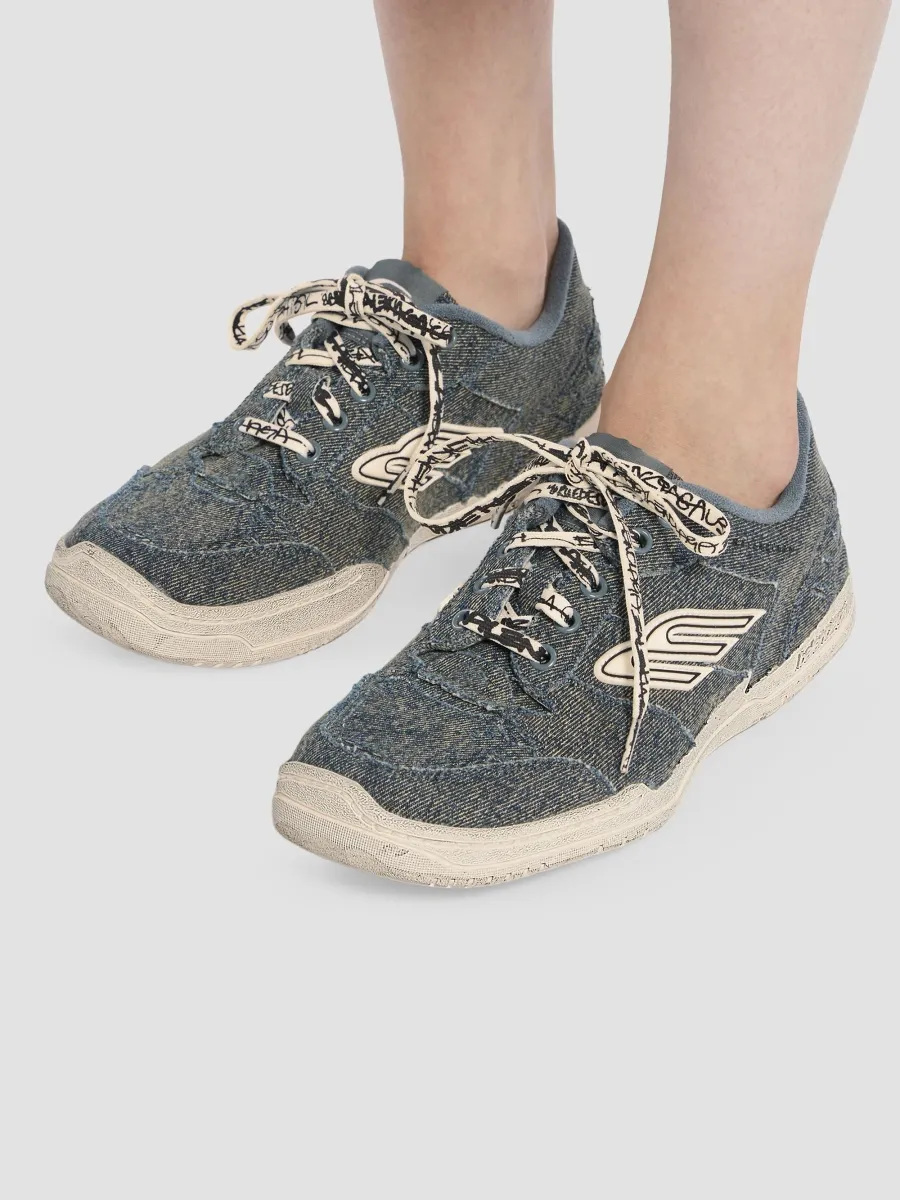 Balenciaga Women's Hamptons Denim Sneakers | Thumbnail 6