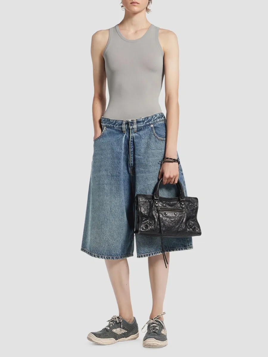 Balenciaga Women's Hamptons Denim Sneakers | Thumbnail 7