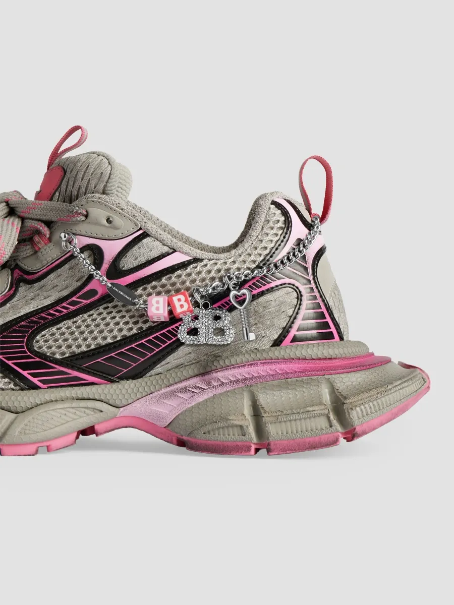 Balenciaga Women's 3XL Gradient Sneakers with Charms - Grey Pink | Thumbnail 4 Balenciaga Women's 3XL Gradient Sneakers with Charms - Grey Pink | Thumbnail 4