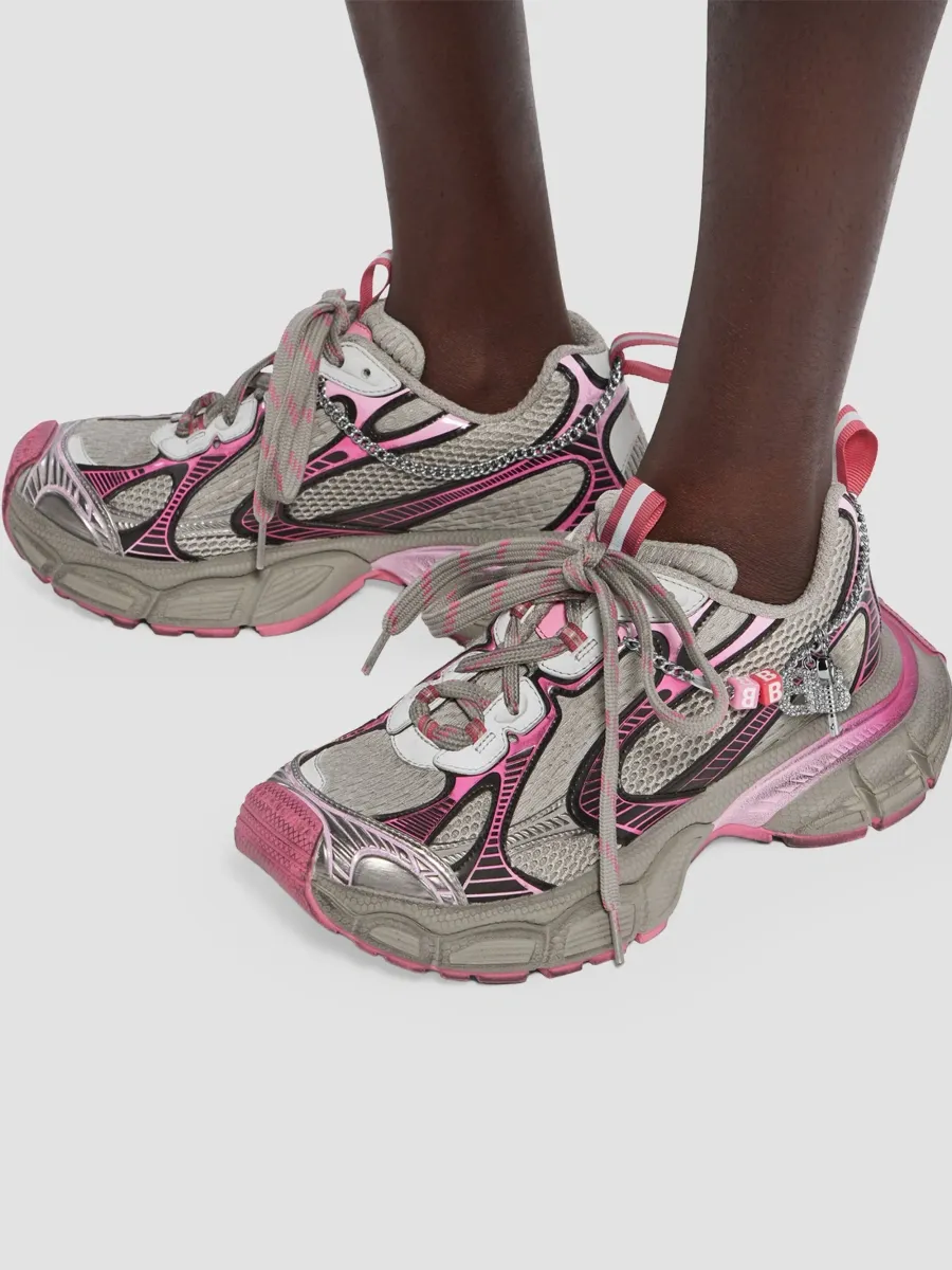 Balenciaga Women's 3XL Gradient Sneakers with Charms - Grey Pink | Thumbnail 6 Balenciaga Women's 3XL Gradient Sneakers with Charms - Grey Pink | Thumbnail 6
