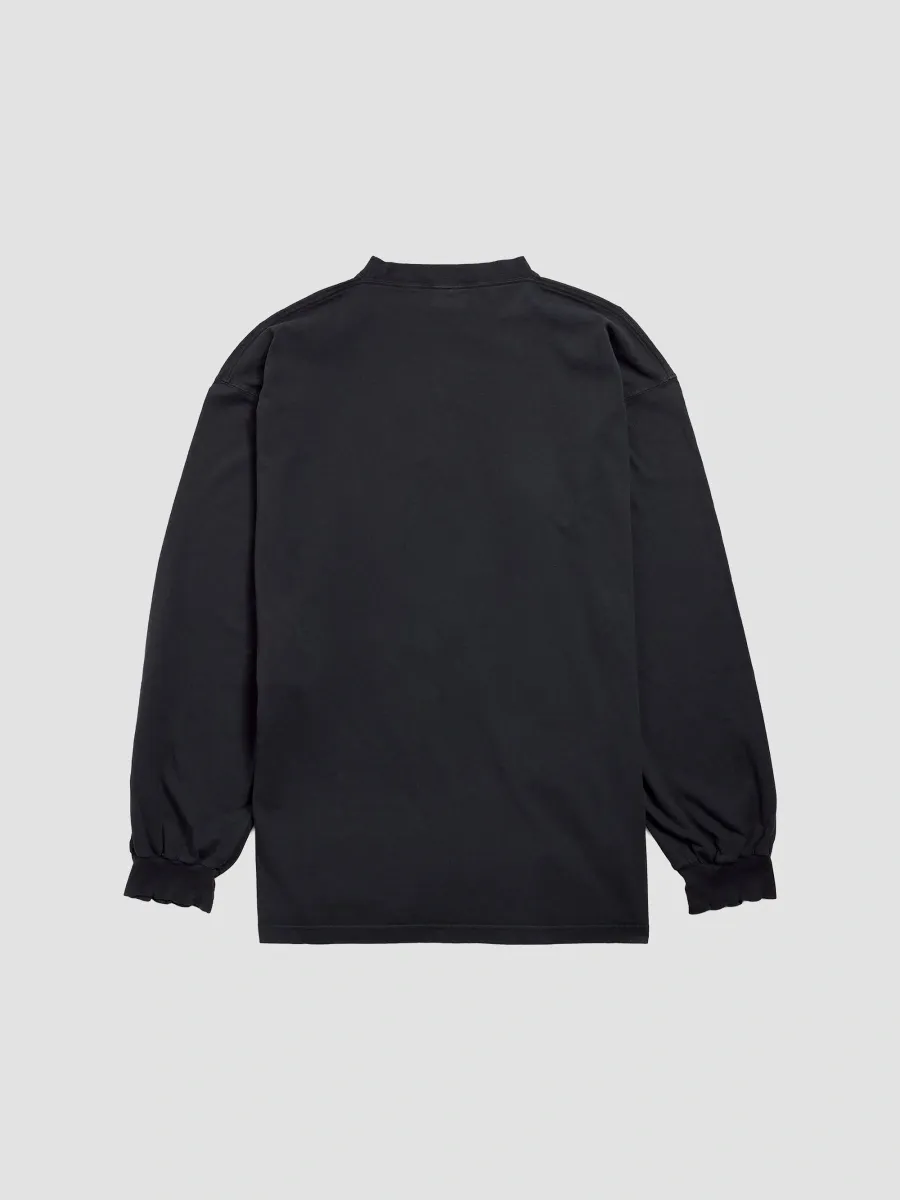 Balenciaga Men's Cursive Long Sleeve Large Fit T-Shirt | Thumbnail 2 Balenciaga Men's Cursive Long Sleeve Large Fit T-Shirt | Thumbnail 2