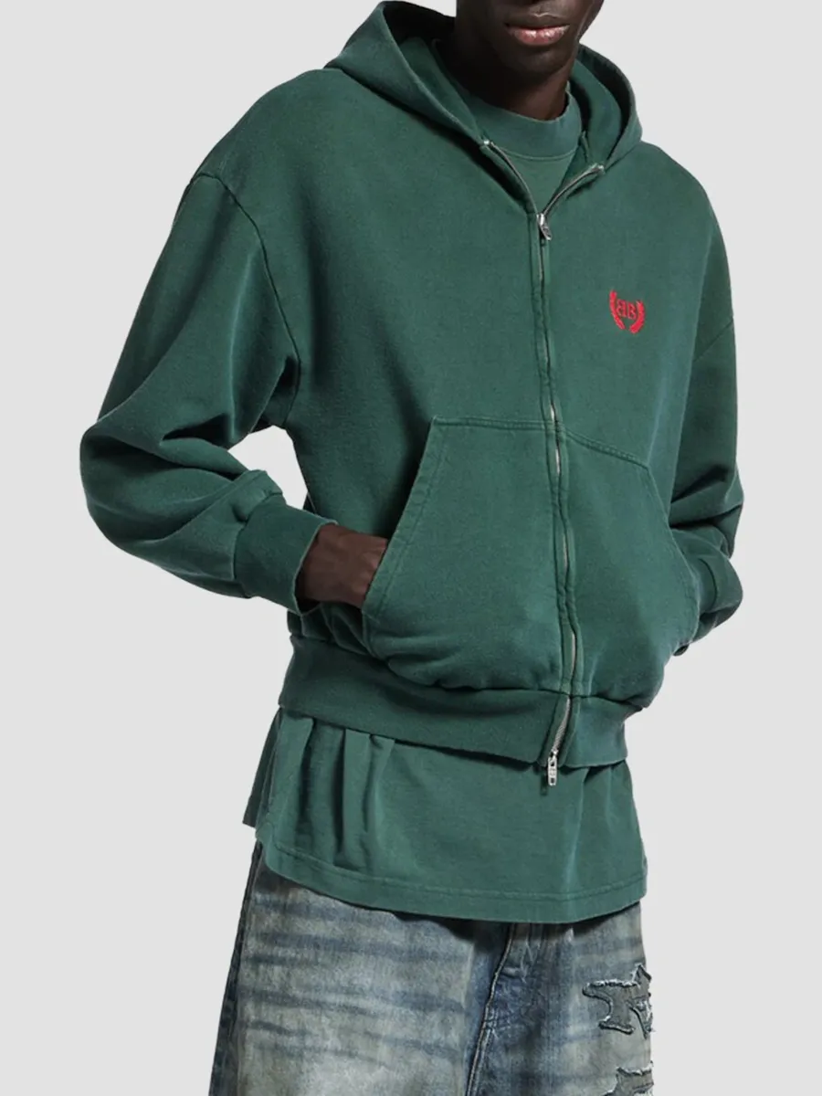 Balenciaga Men's Laurel Classic Zip-Up Hoodie Regular Fit | Thumbnail 5 Balenciaga Men's Laurel Classic Zip-Up Hoodie Regular Fit | Thumbnail 5