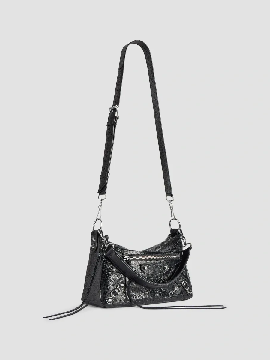 Balenciaga Men's Le City Moto Small Crossbody Bag | Thumbnail 4 Balenciaga Men's Le City Moto Small Crossbody Bag | Thumbnail 4