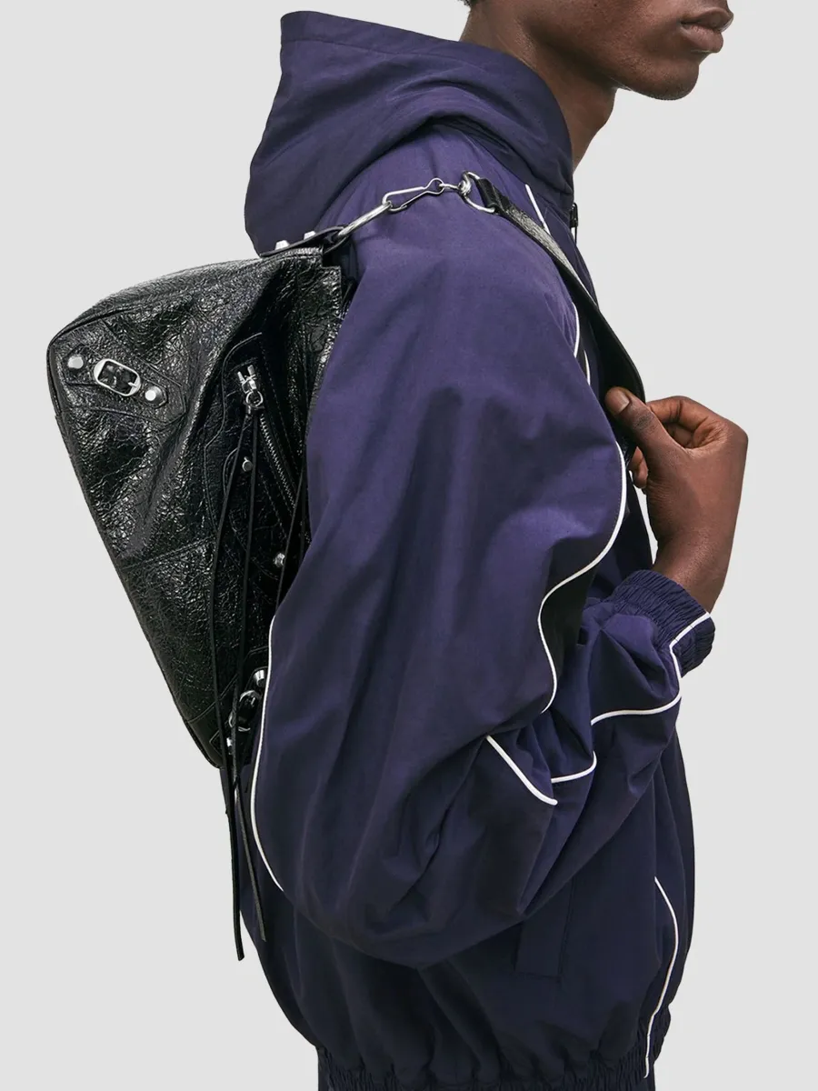 Balenciaga Men's Le City Moto Small Crossbody Bag | Thumbnail 6 Balenciaga Men's Le City Moto Small Crossbody Bag | Thumbnail 6