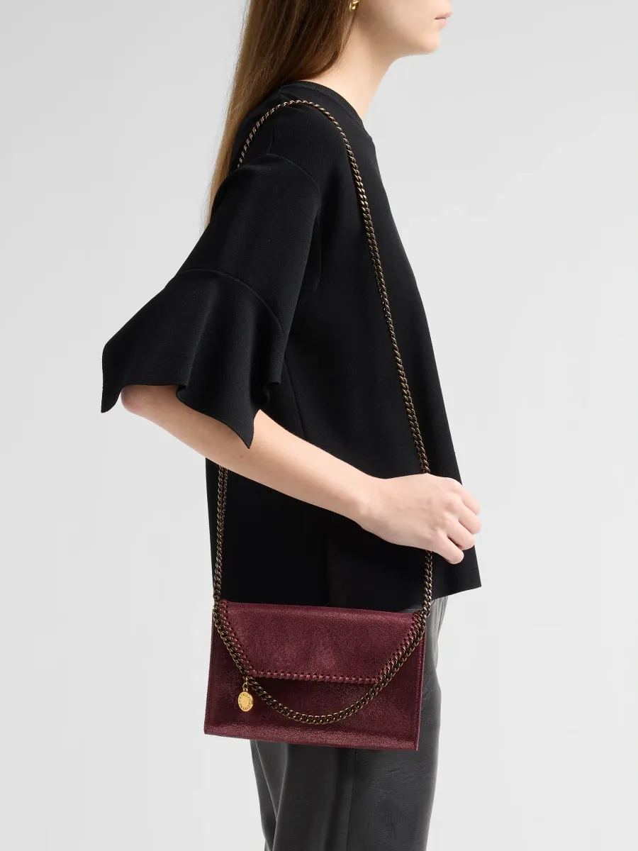 Stella McCartney Women's Falabella Dotted Faux Chamois Wallet-on-Chain | Thumbnail 2 Stella McCartney Women's Falabella Dotted Faux Chamois Wallet-on-Chain | Thumbnail 2