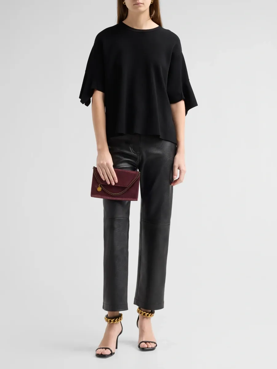 Stella McCartney Women's Falabella Dotted Faux Chamois Wallet-on-Chain | Thumbnail 5 Stella McCartney Women's Falabella Dotted Faux Chamois Wallet-on-Chain | Thumbnail 5
