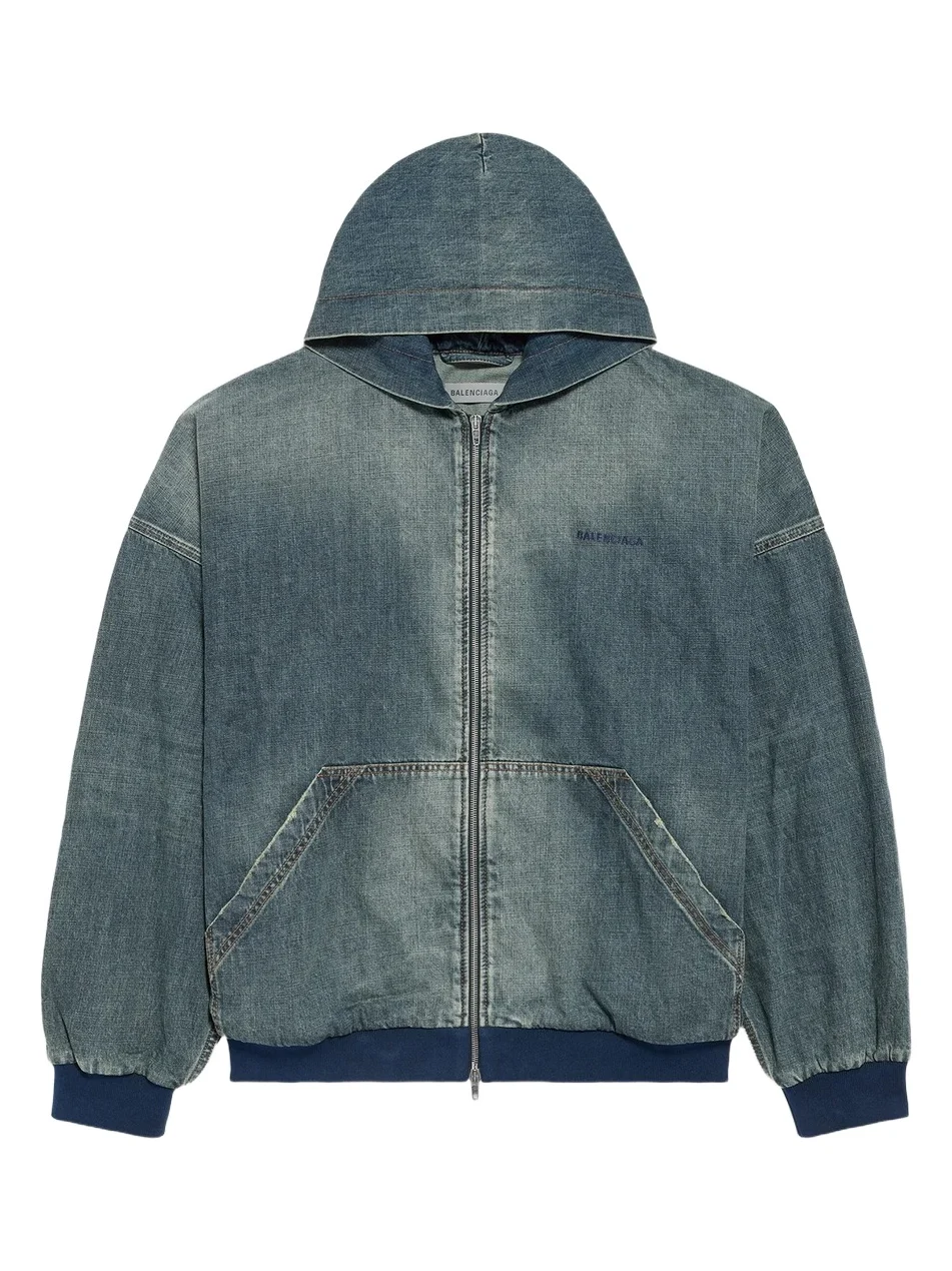 Balenciaga Men's Hooded Blouson Jacket