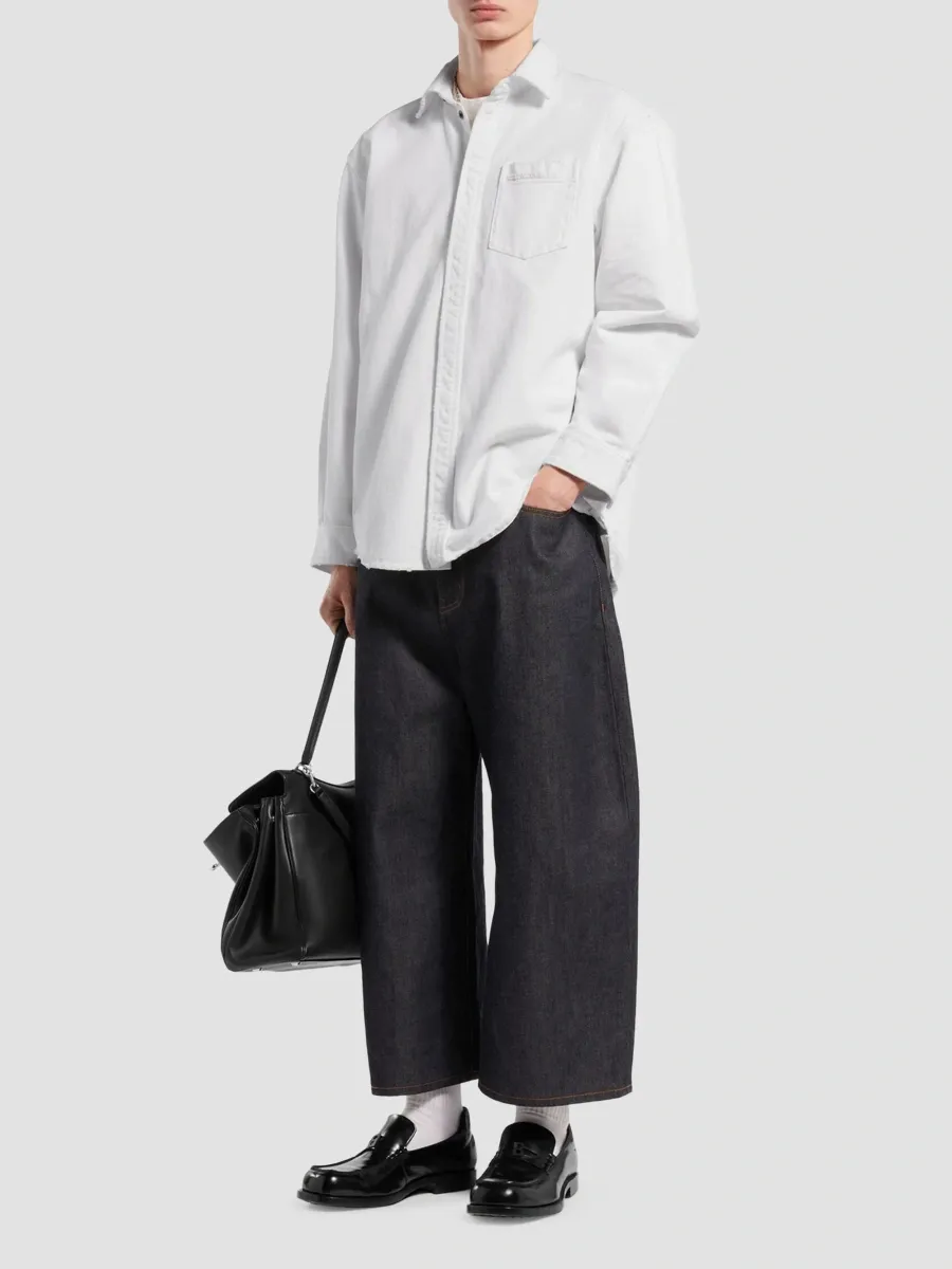 Balenciaga Men's Denim Long Sleeve Shirt | Thumbnail 2 Balenciaga Men's Denim Long Sleeve Shirt | Thumbnail 2