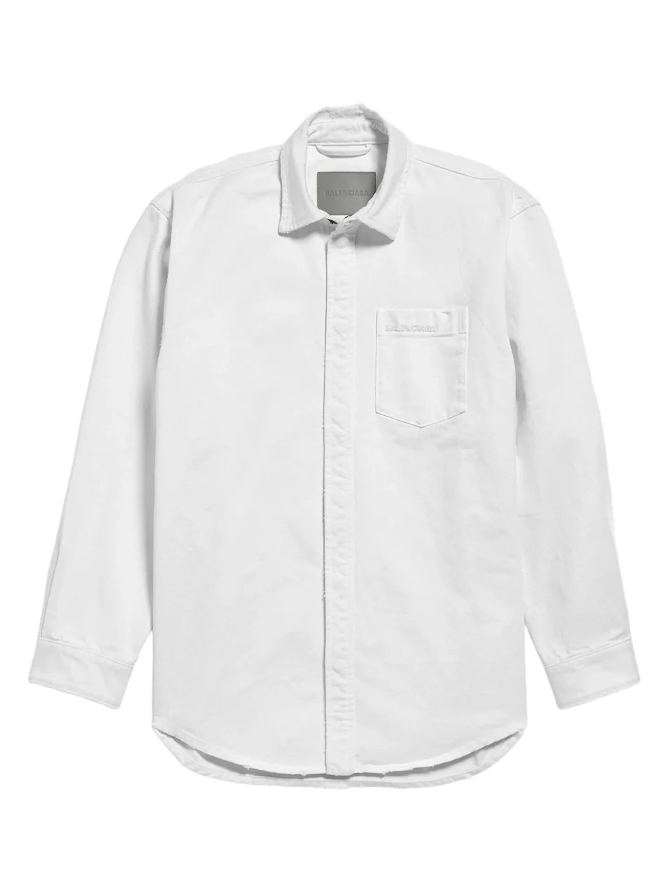 Balenciaga Men's Denim Long Sleeve Shirt