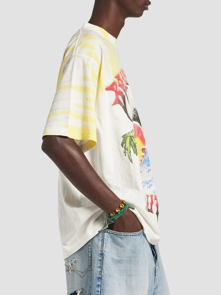 Balenciaga Men's Extreme Tie Dye Medium Fit T-Shirt | Thumbnail 4 Balenciaga Men's Extreme Tie Dye Medium Fit T-Shirt | Thumbnail 4