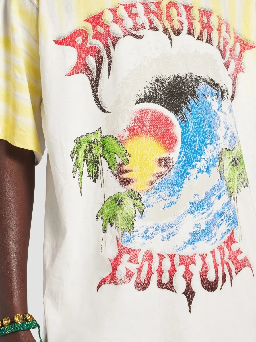 Balenciaga Men's Extreme Tie Dye Medium Fit T-Shirt | Thumbnail 6 Balenciaga Men's Extreme Tie Dye Medium Fit T-Shirt | Thumbnail 6
