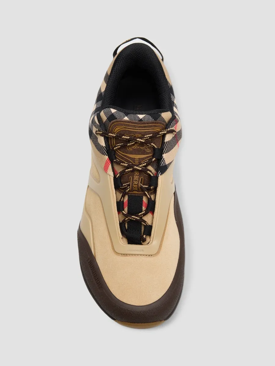 Burberry Men's Discover Archive Check Low-Top Sneakers | Thumbnail 4 Burberry Men's Discover Archive Check Low-Top Sneakers | Thumbnail 4