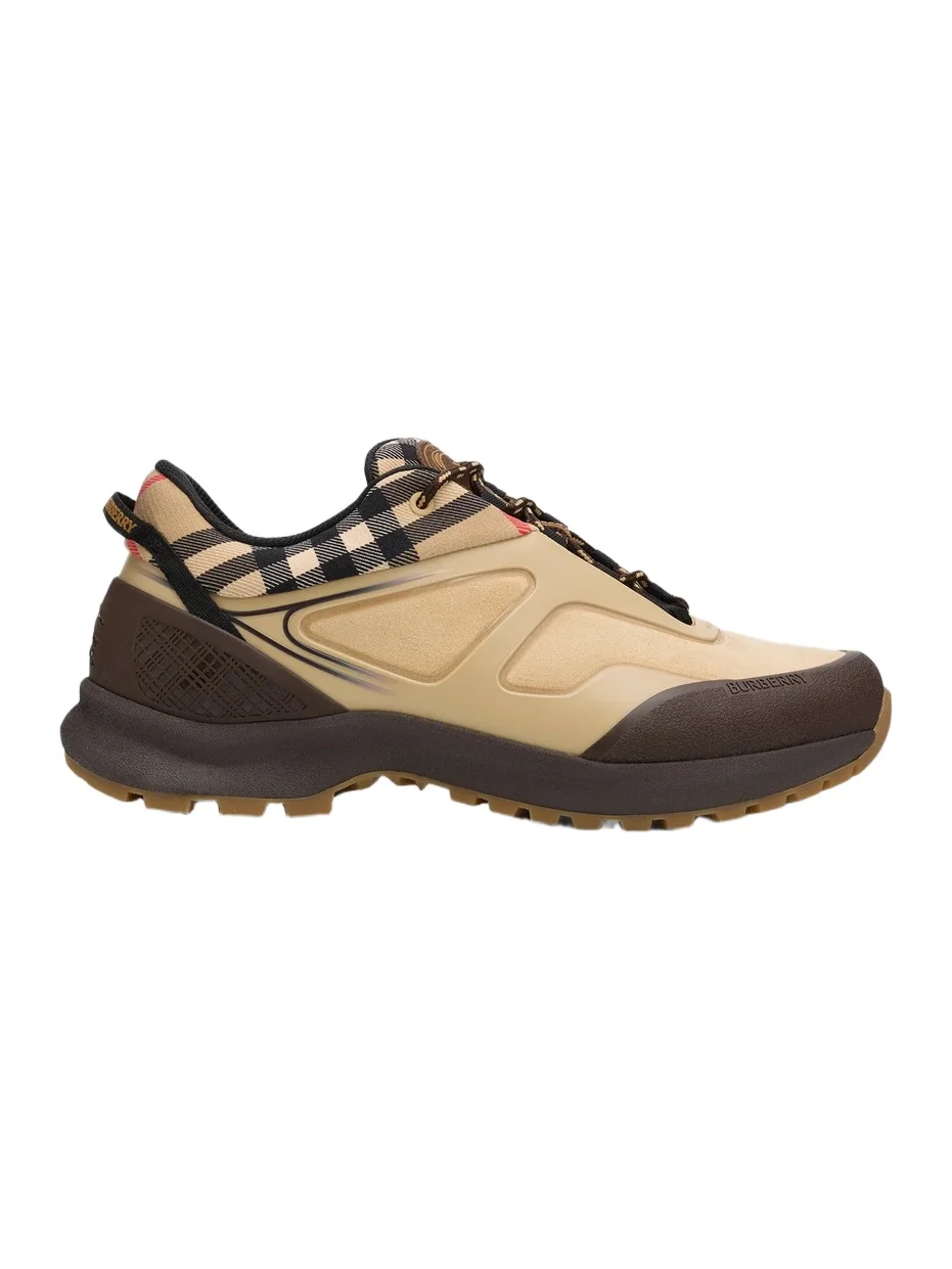 Burberry Men's Discover Archive Check Low-Top Sneakers