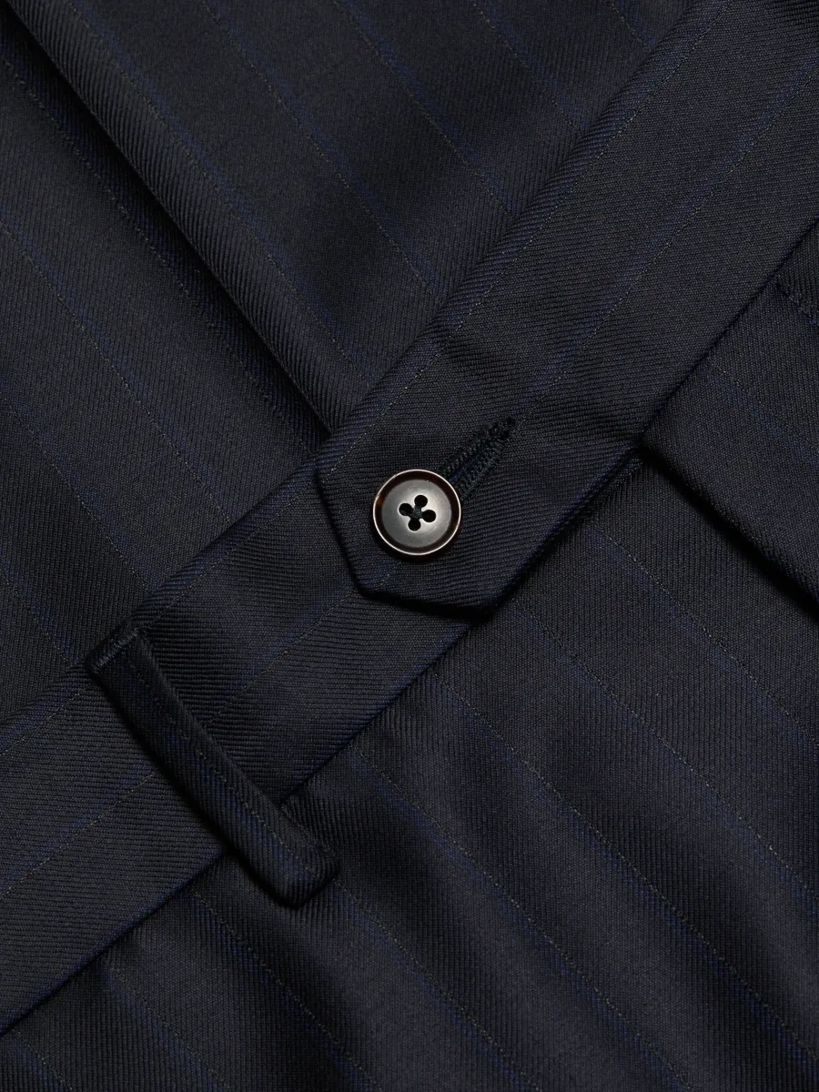 Paul Smith Men's Striped Wool Crease-Front Trousers | Thumbnail 7 Paul Smith Men's Striped Wool Crease-Front Trousers | Thumbnail 7