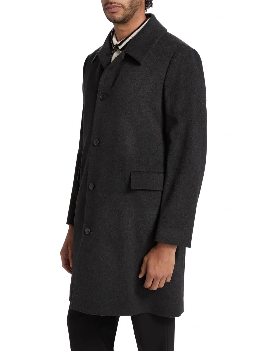 Paul Smith Men's Wool-Cashmere Single-Breasted Coat | Thumbnail 4 Paul Smith Men's Wool-Cashmere Single-Breasted Coat | Thumbnail 4