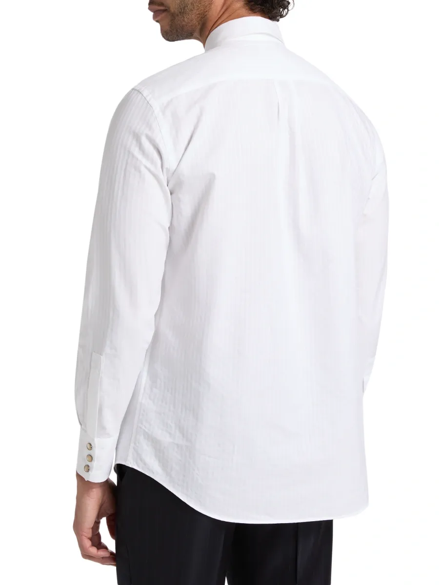 Paul Smith Men's Striped Cotton Regular-Fit Shirt | Thumbnail 5 Paul Smith Men's Striped Cotton Regular-Fit Shirt | Thumbnail 5