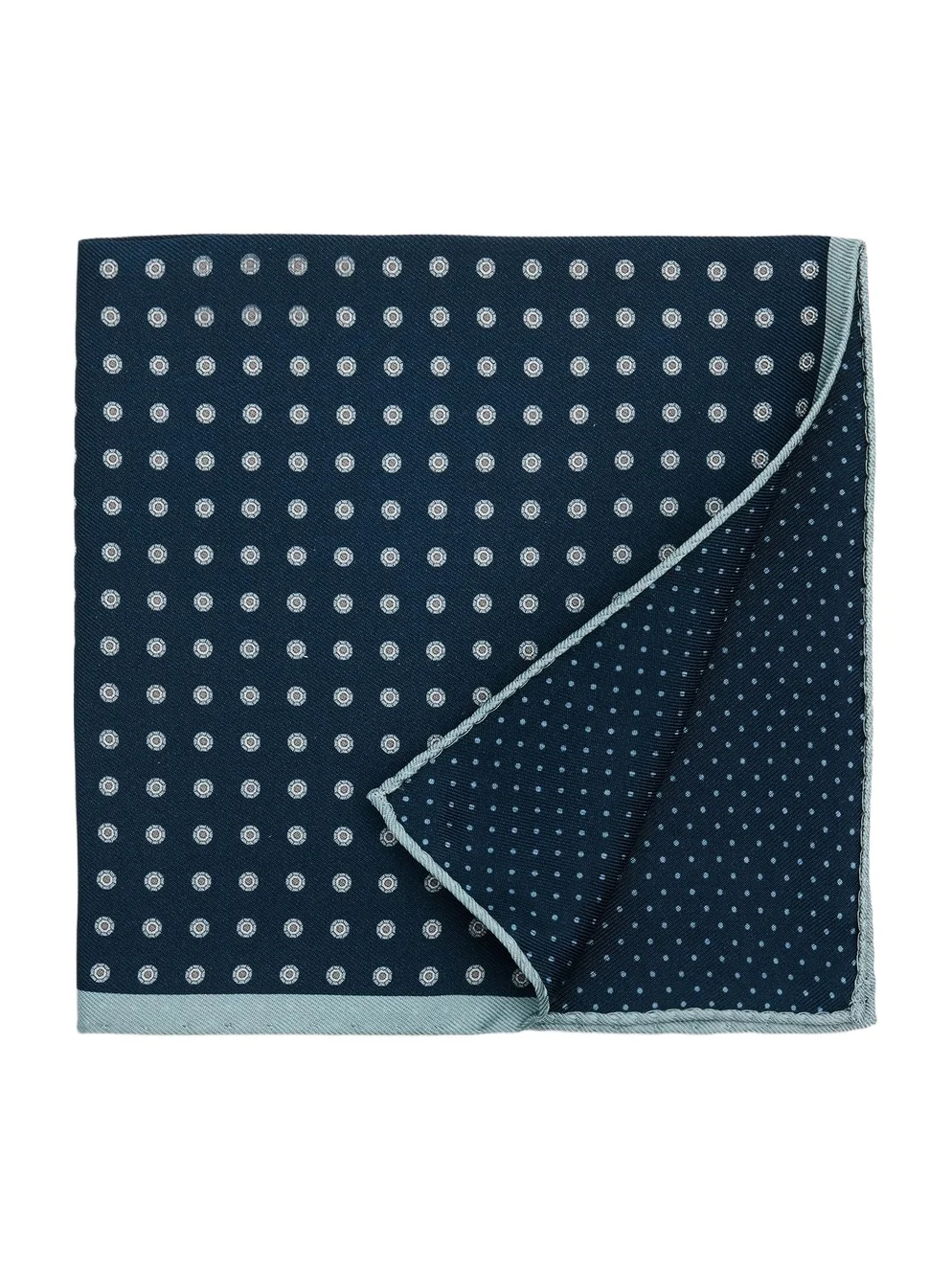 Canali Men's Dotted Silk Pocket Square