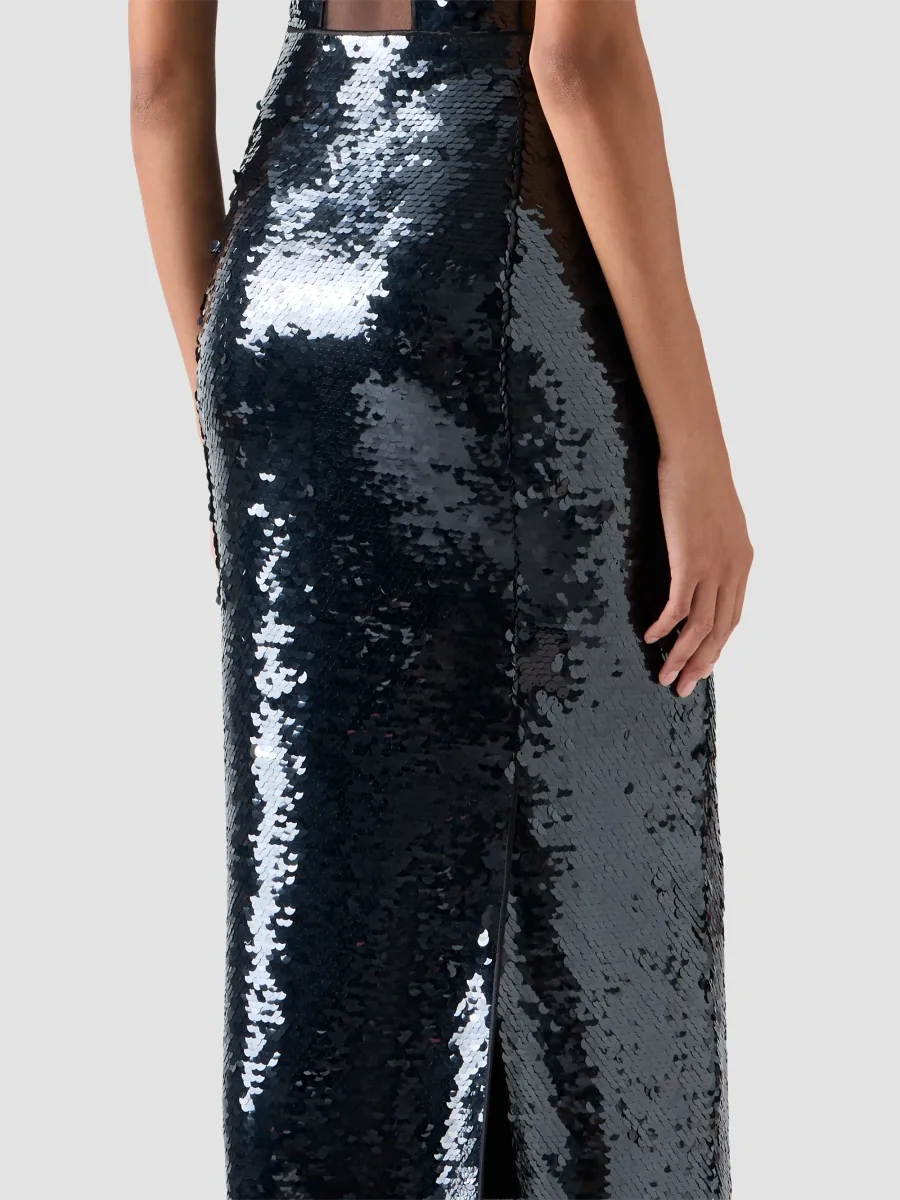 Akris Women's Sequined Floor-Length Sleeveless Column Gown | Thumbnail 4