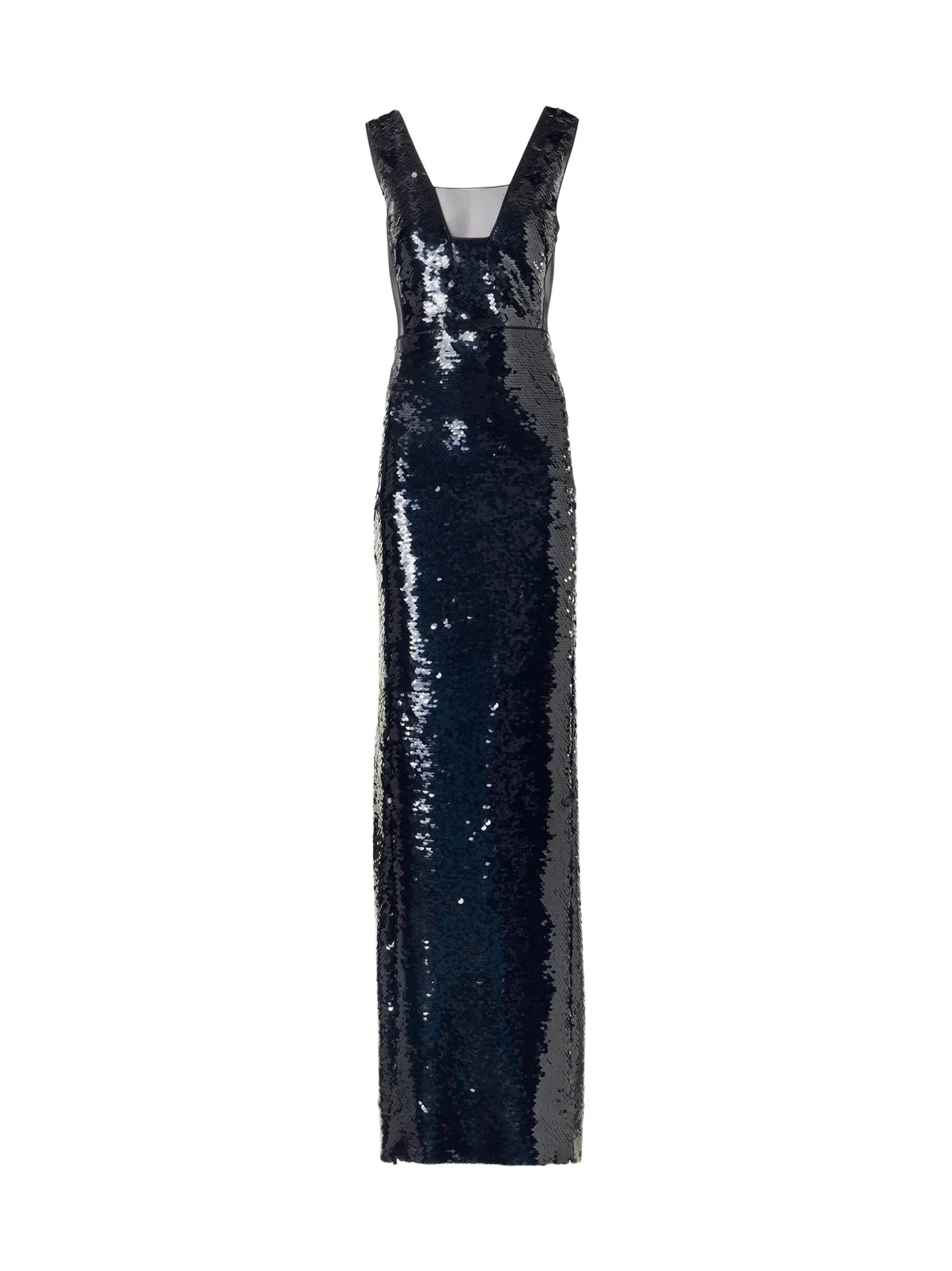 Women's Sequined Floor-Length Sleeveless Column Gown
