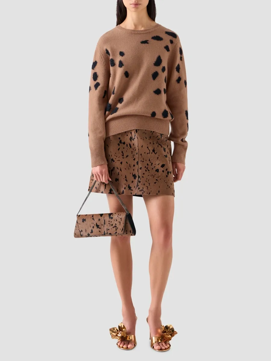 Akris Women's Appaloosa Intarsia Cashmere-Silk Sweater | Thumbnail 2 Akris Women's Appaloosa Intarsia Cashmere-Silk Sweater | Thumbnail 2
