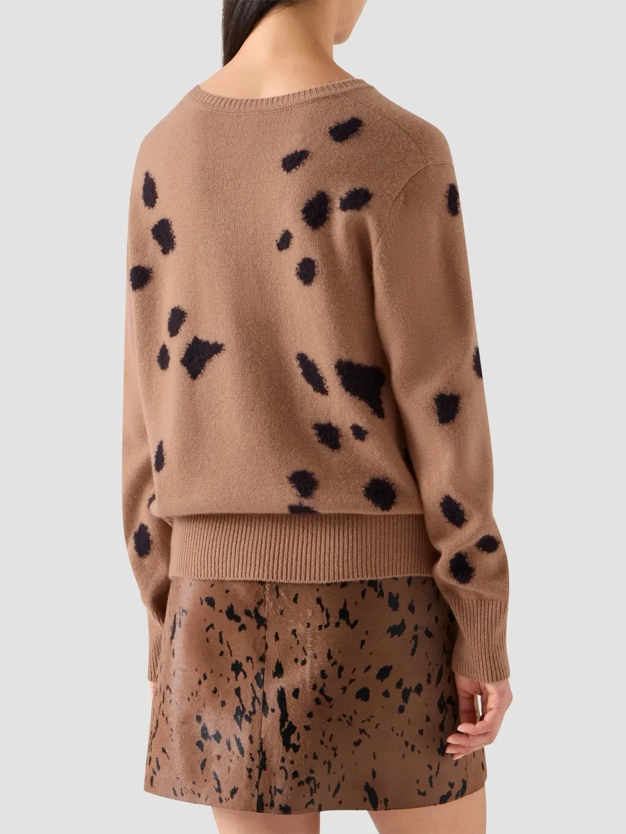 Akris Women's Appaloosa Intarsia Cashmere-Silk Sweater | Thumbnail 3 Akris Women's Appaloosa Intarsia Cashmere-Silk Sweater | Thumbnail 3