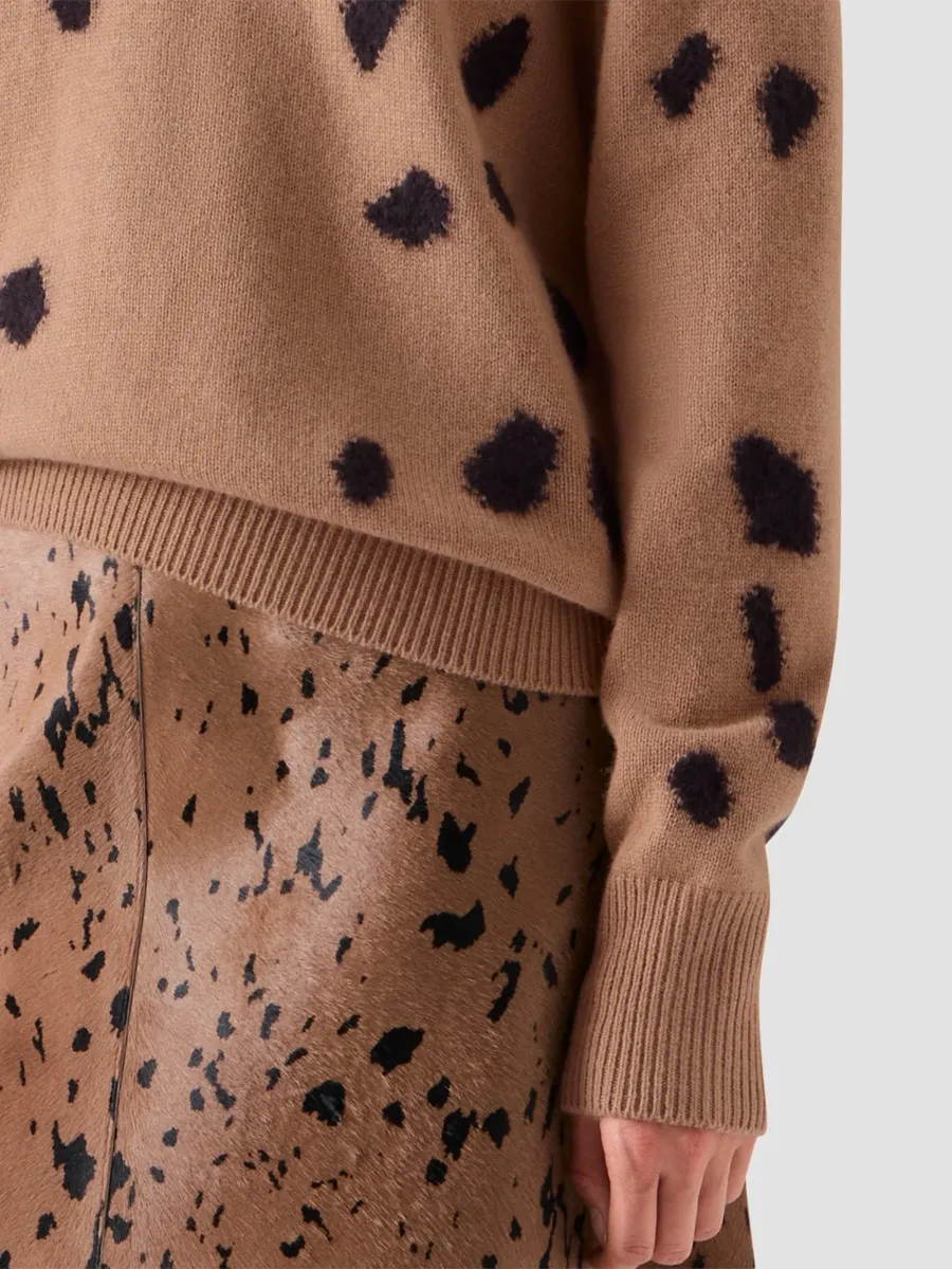 Akris Women's Appaloosa Intarsia Cashmere-Silk Sweater | Thumbnail 5 Akris Women's Appaloosa Intarsia Cashmere-Silk Sweater | Thumbnail 5