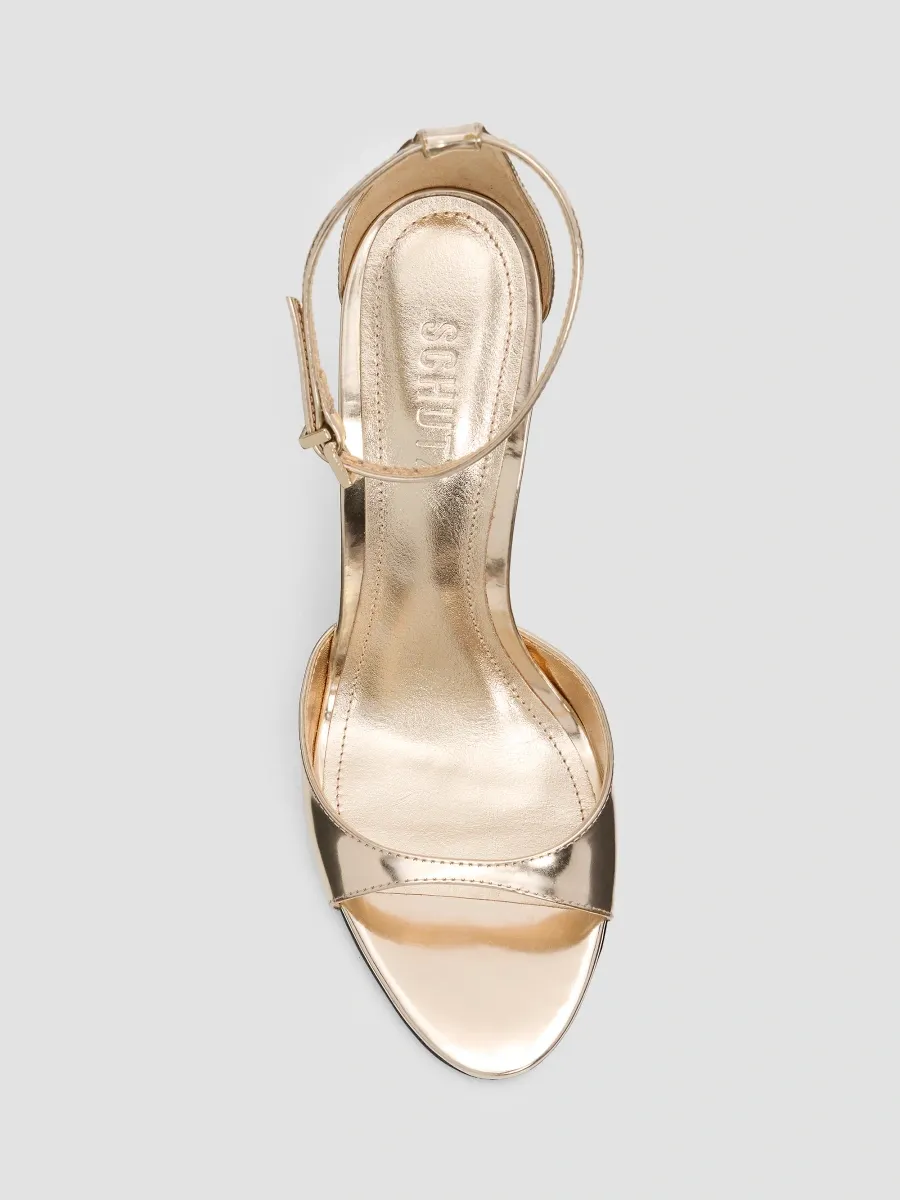Schutz Women's Stella 100MM Mirror-Finished Leather Wedge Sandals | Thumbnail 6 Schutz Women's Stella 100MM Mirror-Finished Leather Wedge Sandals | Thumbnail 6