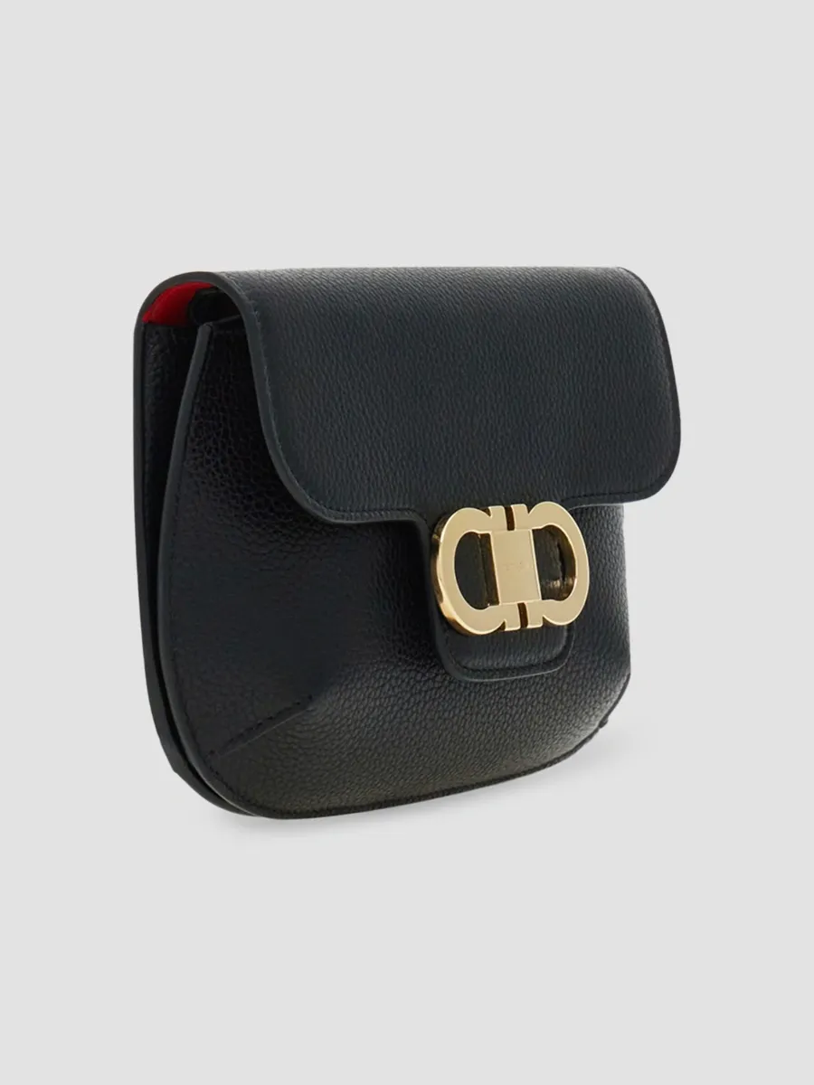 Ferragamo Women's Mini Double Gancini Leather Crossbody Bag | Thumbnail 4