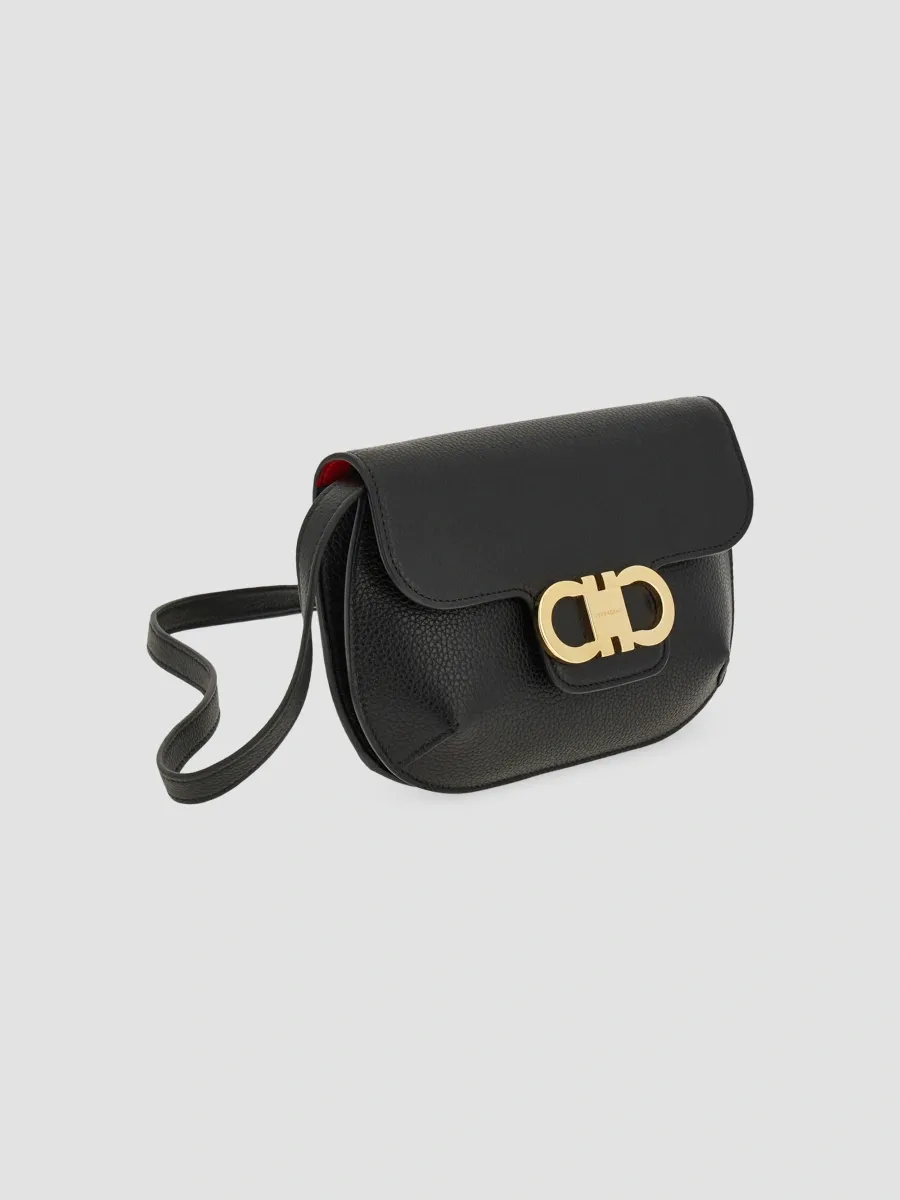 Ferragamo Women's Mini Double Gancini Leather Crossbody Bag | Thumbnail 7