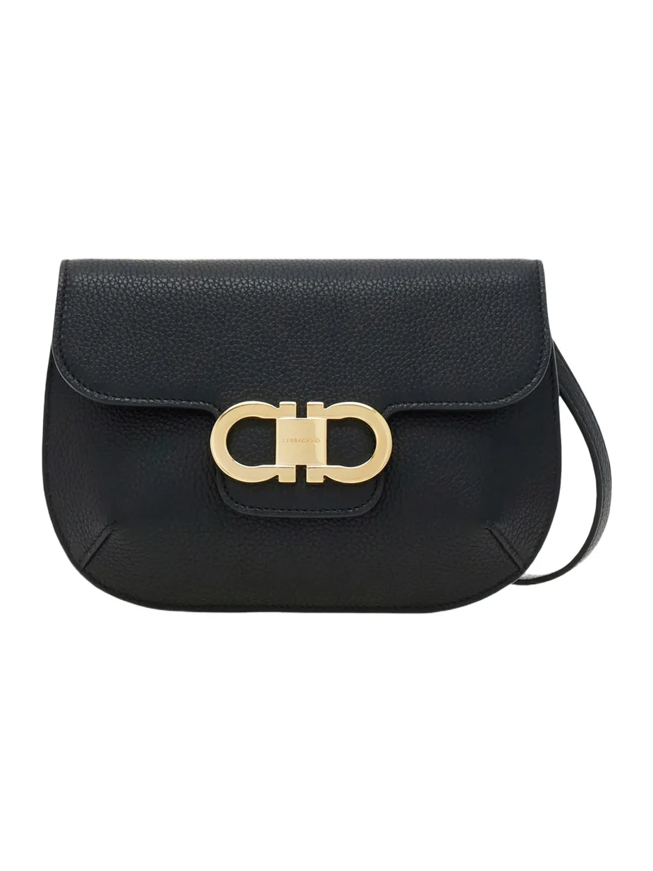 Ferragamo Women's Mini Double Gancini Leather Crossbody Bag