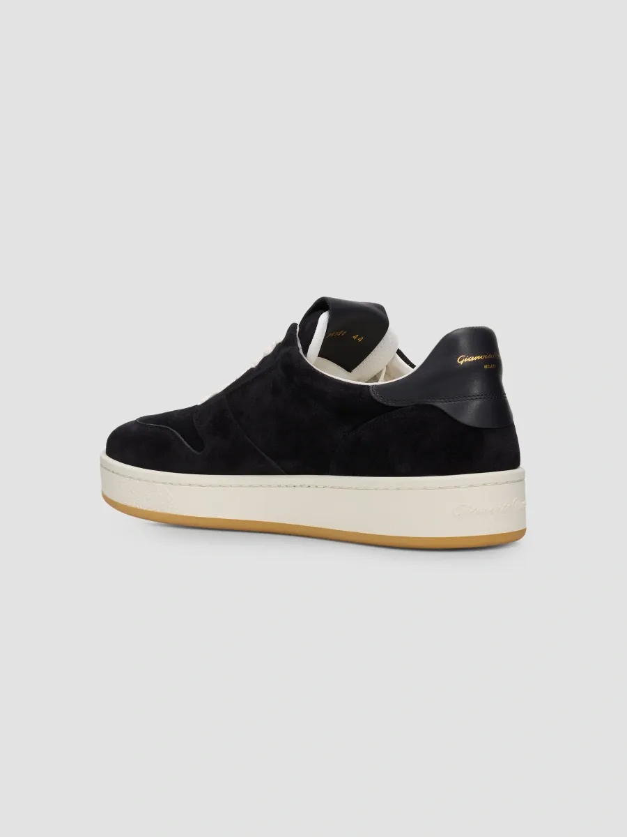 Gianvito Rossi Men's Slam Suede Low-Top Sneakers | Thumbnail 4 Gianvito Rossi Men's Slam Suede Low-Top Sneakers | Thumbnail 4