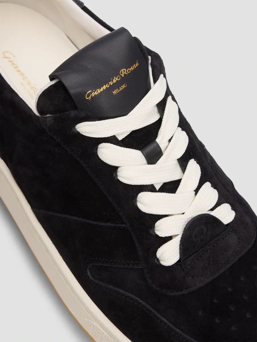 Gianvito Rossi Men's Slam Suede Low-Top Sneakers | Thumbnail 5 Gianvito Rossi Men's Slam Suede Low-Top Sneakers | Thumbnail 5