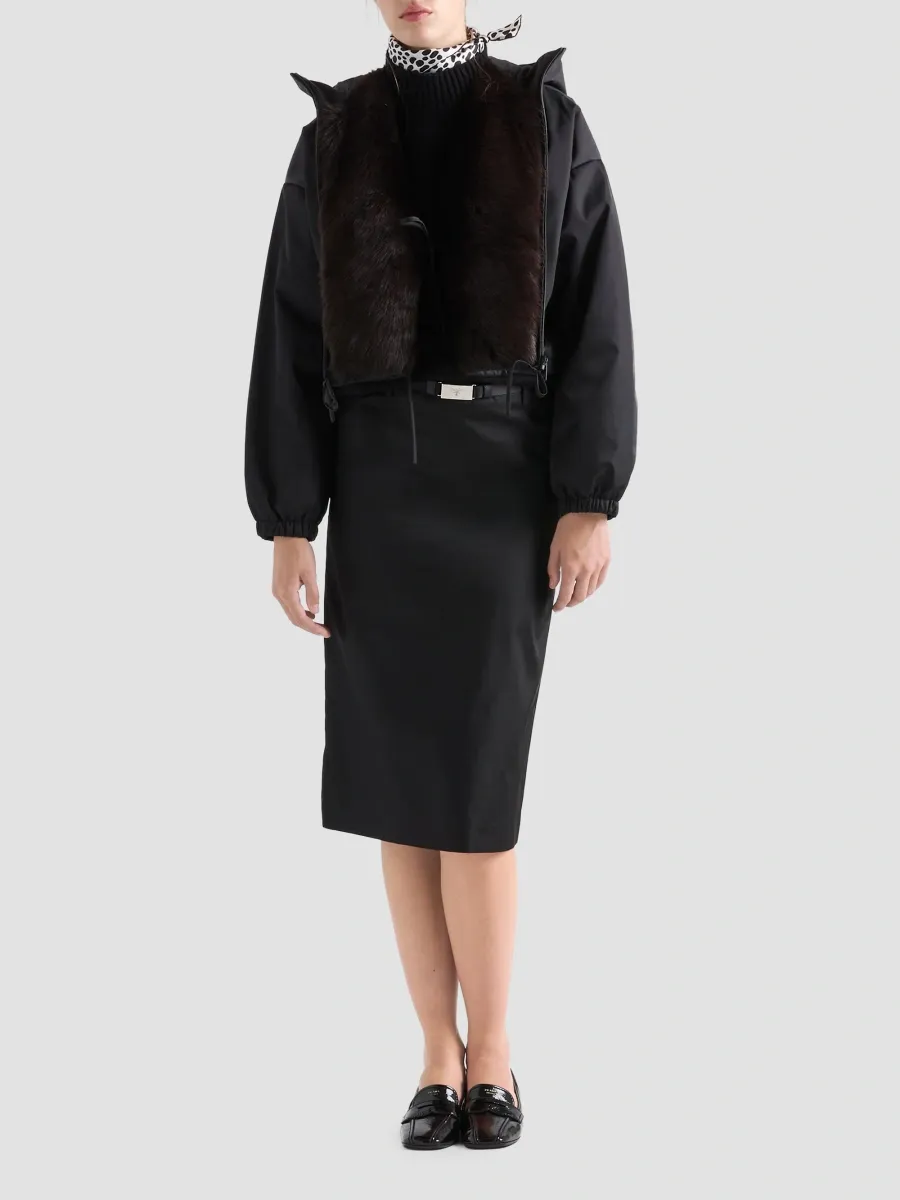 Prada Women's Nylon Pencil Skirt | Thumbnail 2 Prada Women's Nylon Pencil Skirt | Thumbnail 2