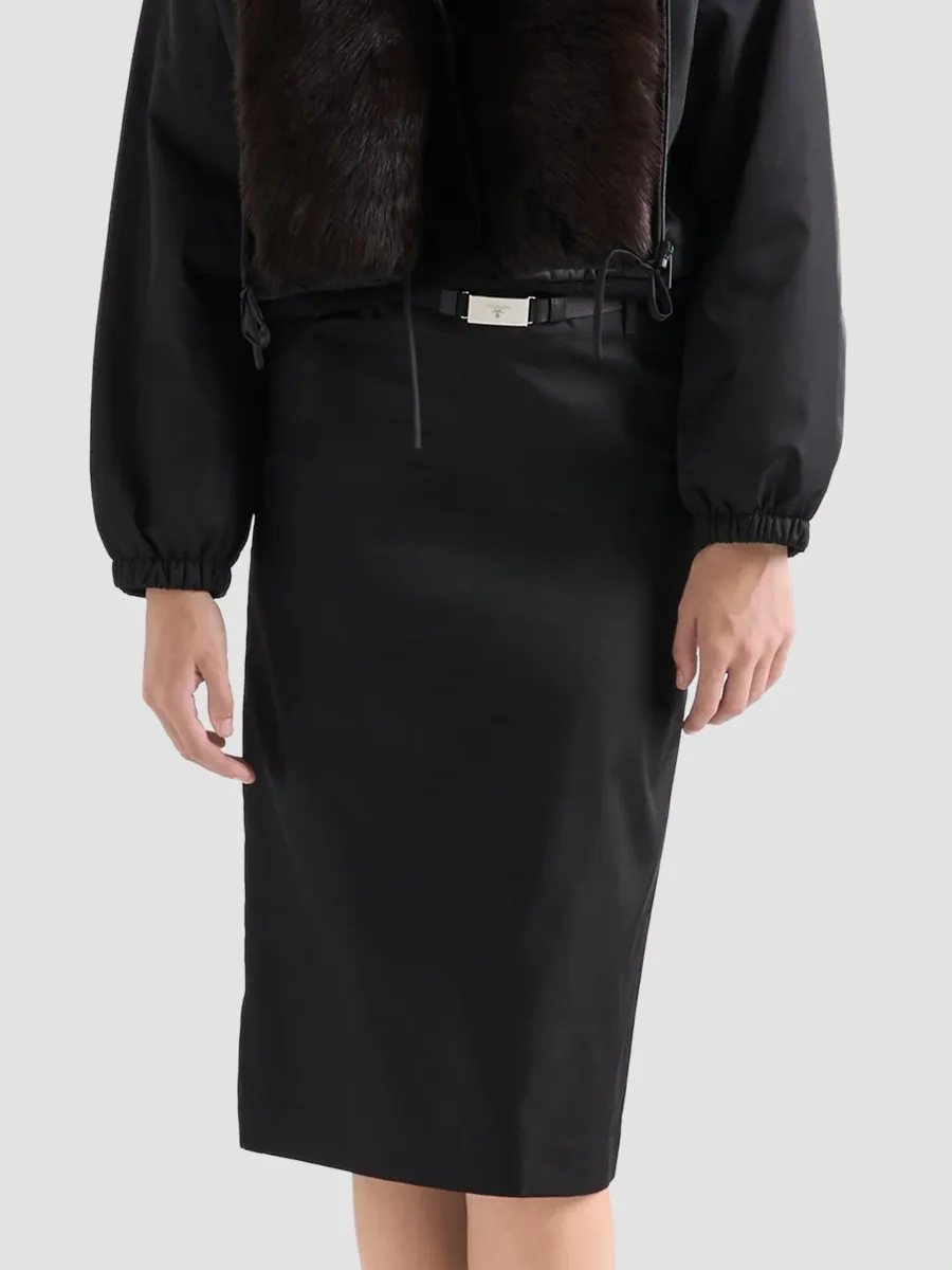 Prada Women's Nylon Pencil Skirt | Thumbnail 3 Prada Women's Nylon Pencil Skirt | Thumbnail 3