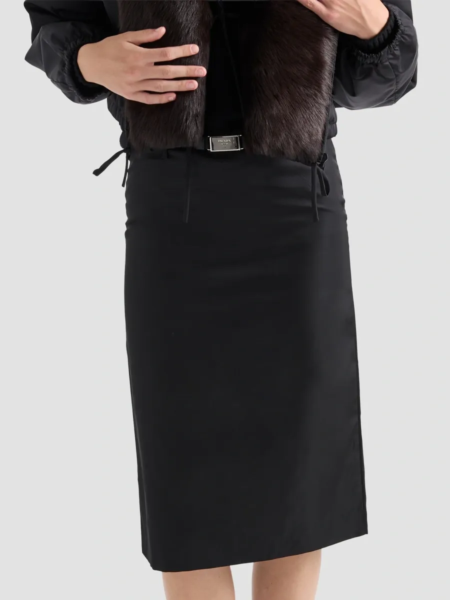 Prada Women's Nylon Pencil Skirt | Thumbnail 4 Prada Women's Nylon Pencil Skirt | Thumbnail 4
