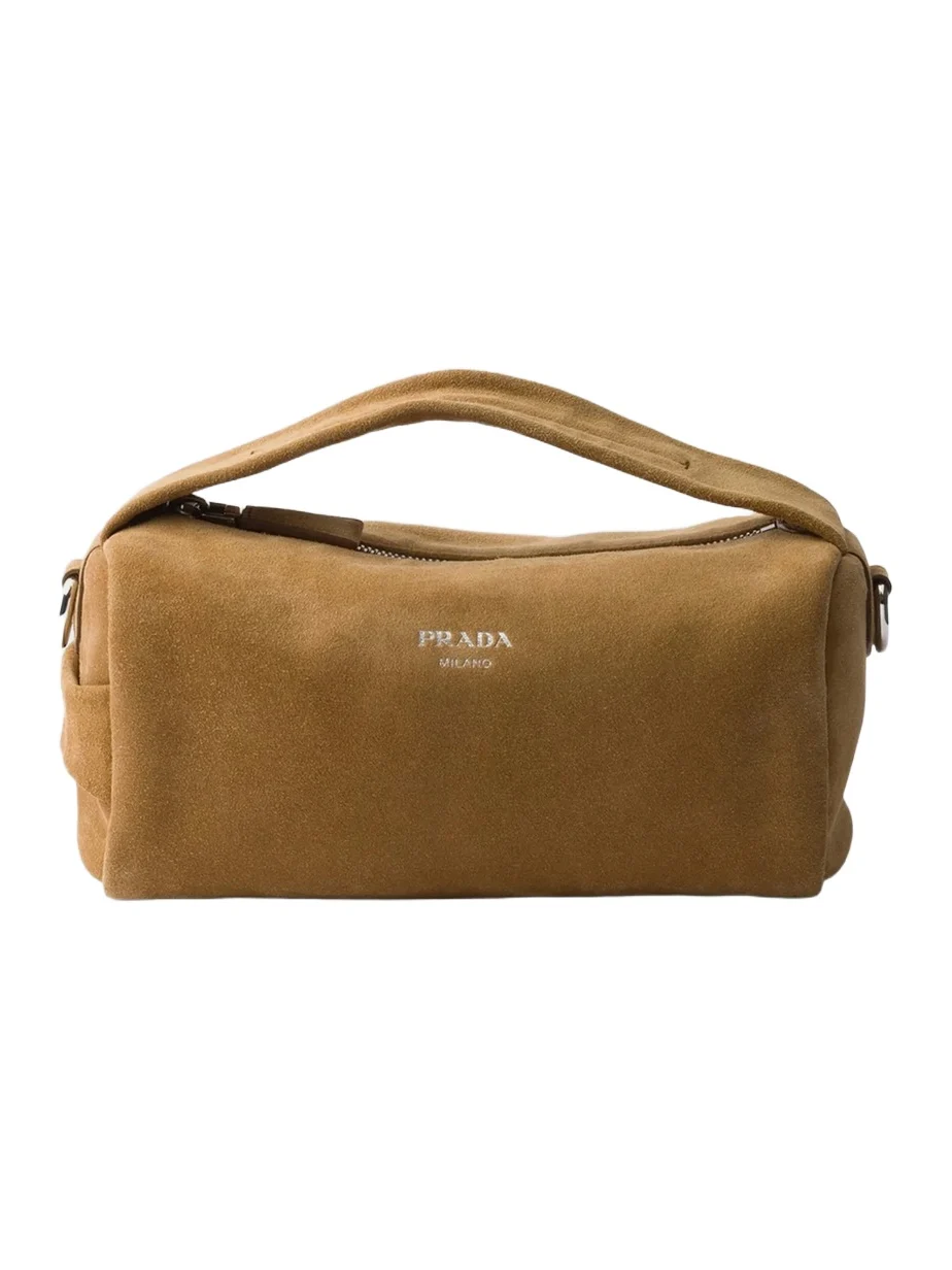 Prada Men's Suede Leather Shoulder Bag