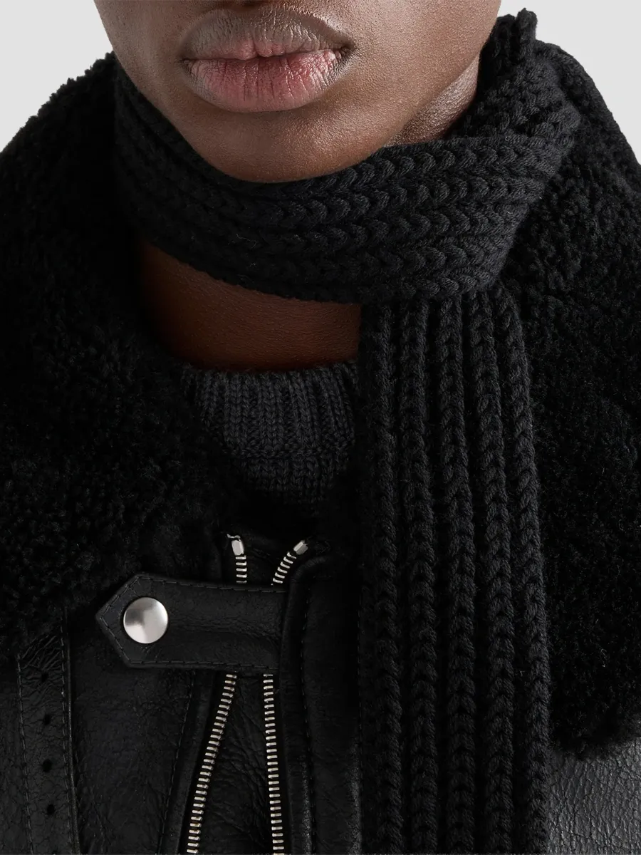 Prada Men's Wool Scarf | Thumbnail 2 Prada Men's Wool Scarf | Thumbnail 2
