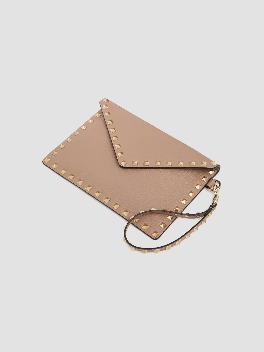 Valentino Women's Rockstud Grainy Calfskin Pouch | Thumbnail 5