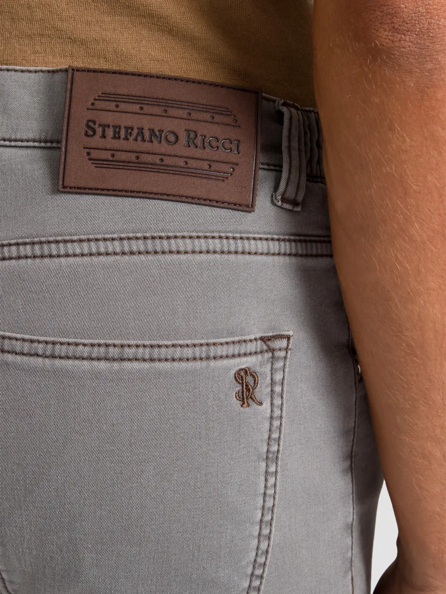 Stefano Ricci Men's Cotton Blend Tapered Jeans | Thumbnail 4 Stefano Ricci Men's Cotton Blend Tapered Jeans | Thumbnail 4
