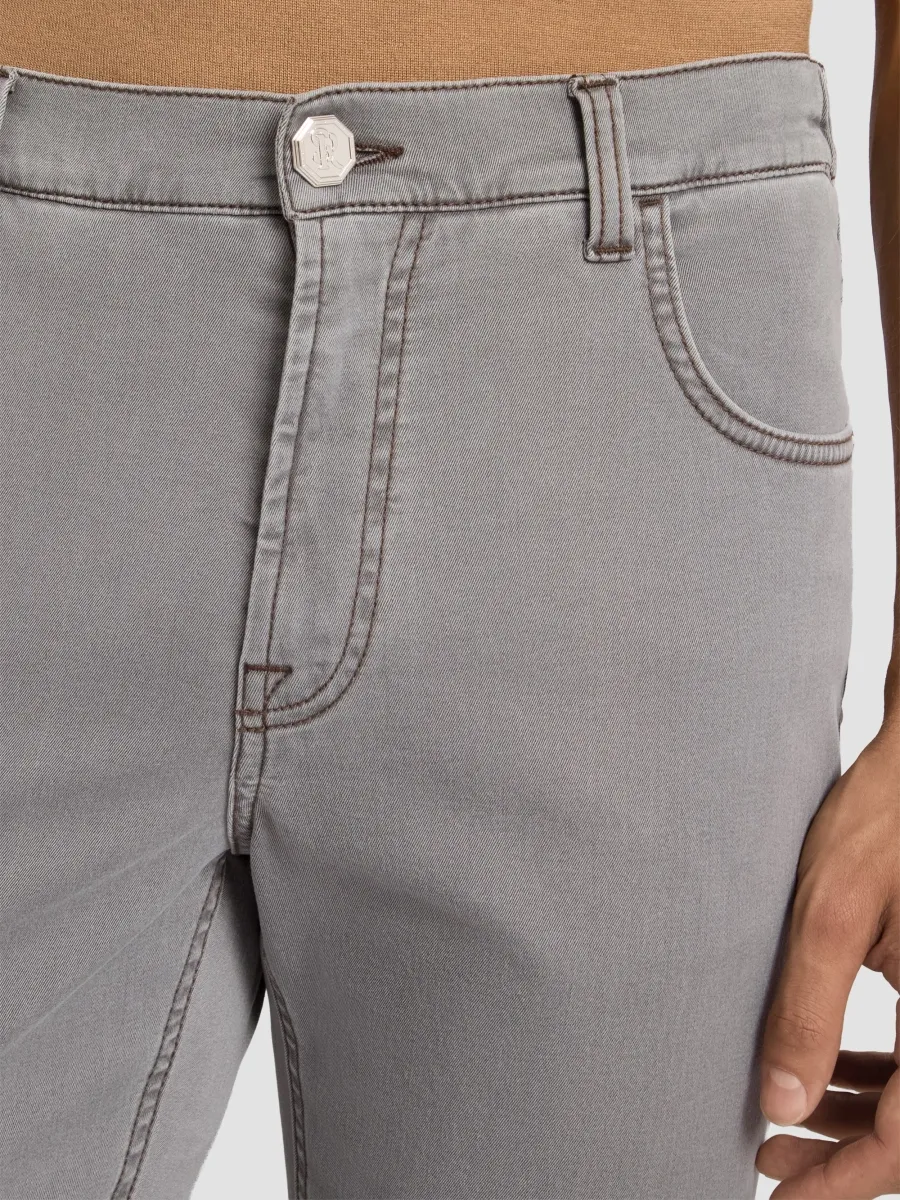 Stefano Ricci Men's Cotton Blend Tapered Jeans | Thumbnail 6 Stefano Ricci Men's Cotton Blend Tapered Jeans | Thumbnail 6