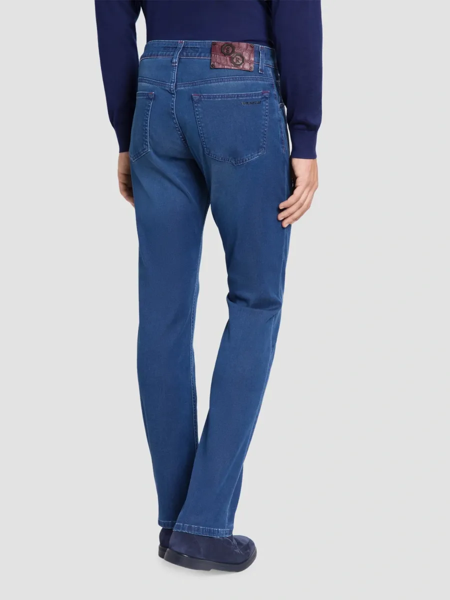 Stefano Ricci Men's Cotton Blend Tapered Jeans | Thumbnail 3 Stefano Ricci Men's Cotton Blend Tapered Jeans | Thumbnail 3