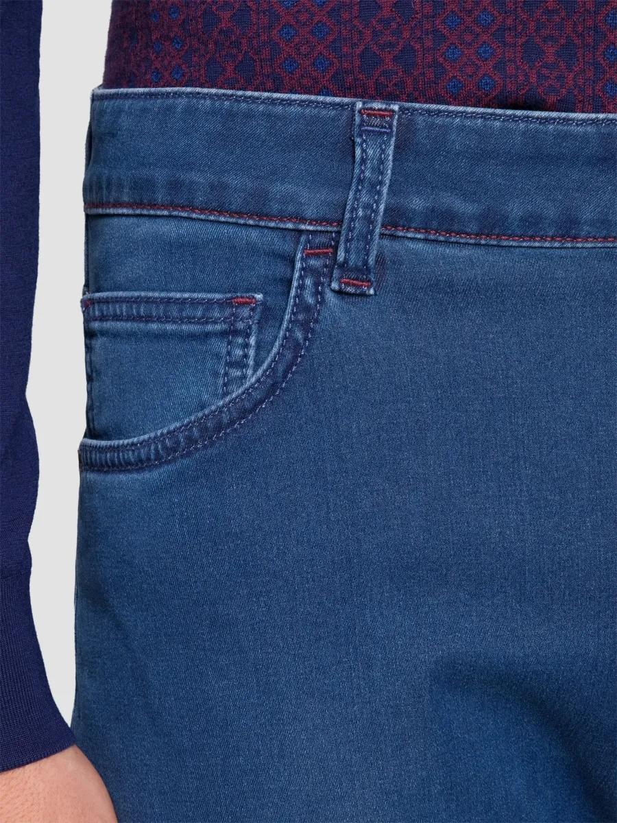 Stefano Ricci Men's Cotton Blend Tapered Jeans | Thumbnail 5 Stefano Ricci Men's Cotton Blend Tapered Jeans | Thumbnail 5
