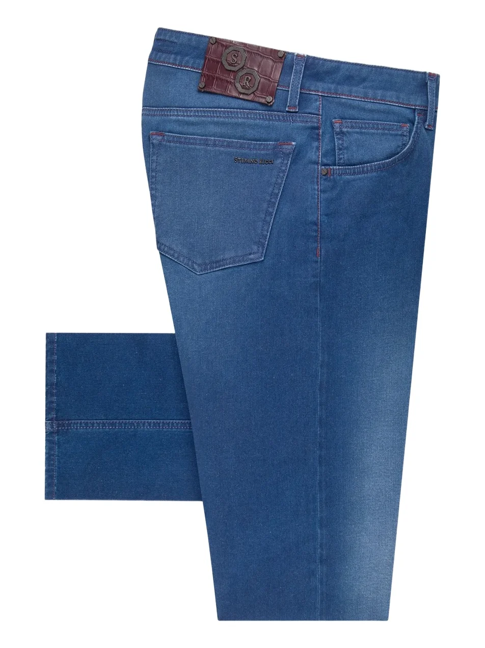 Stefano Ricci Men's Cotton Blend Tapered Jeans