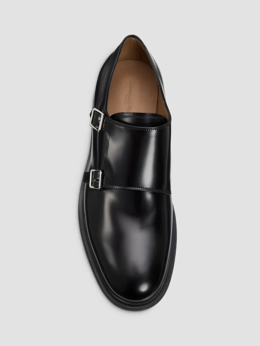 Gianvito Rossi Men's Scott Smart Antigraffio Leather Monk Strap Shoes | Thumbnail 6 Gianvito Rossi Men's Scott Smart Antigraffio Leather Monk Strap Shoes | Thumbnail 6