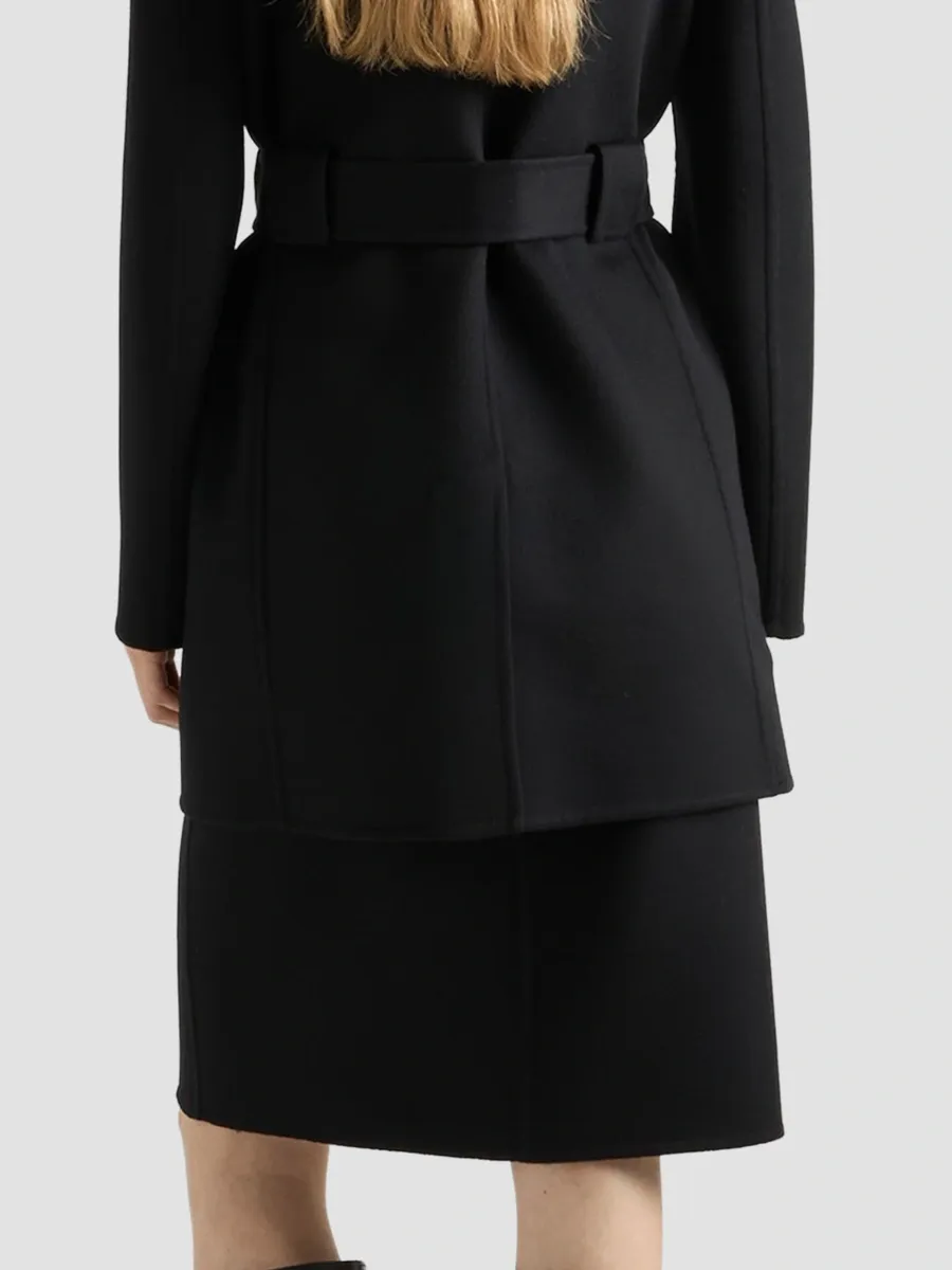 Prada Women's Double Cloth Midi Skirt | Thumbnail 4