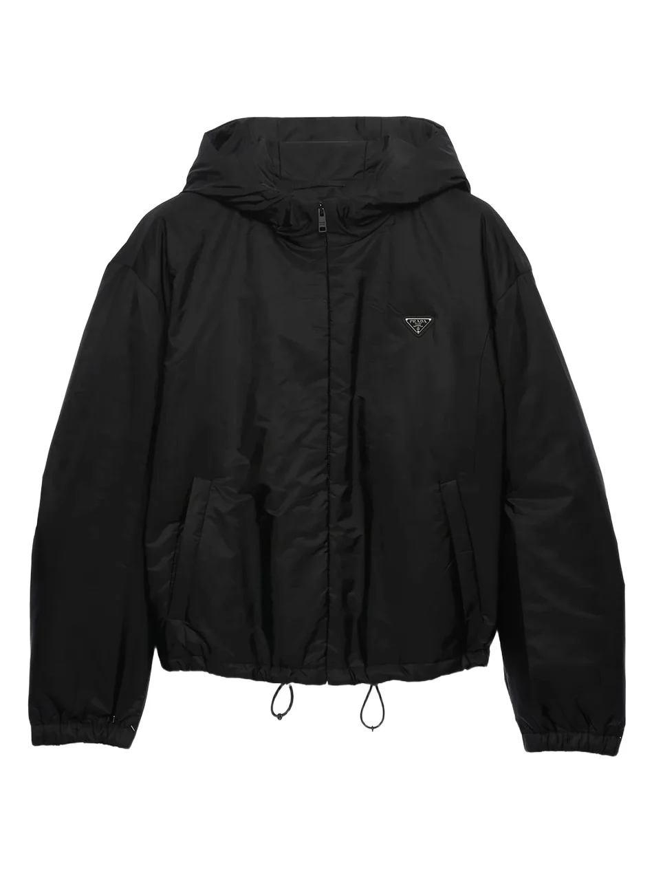 Women's Hooded Lightweight Nylon Blouson Jacket